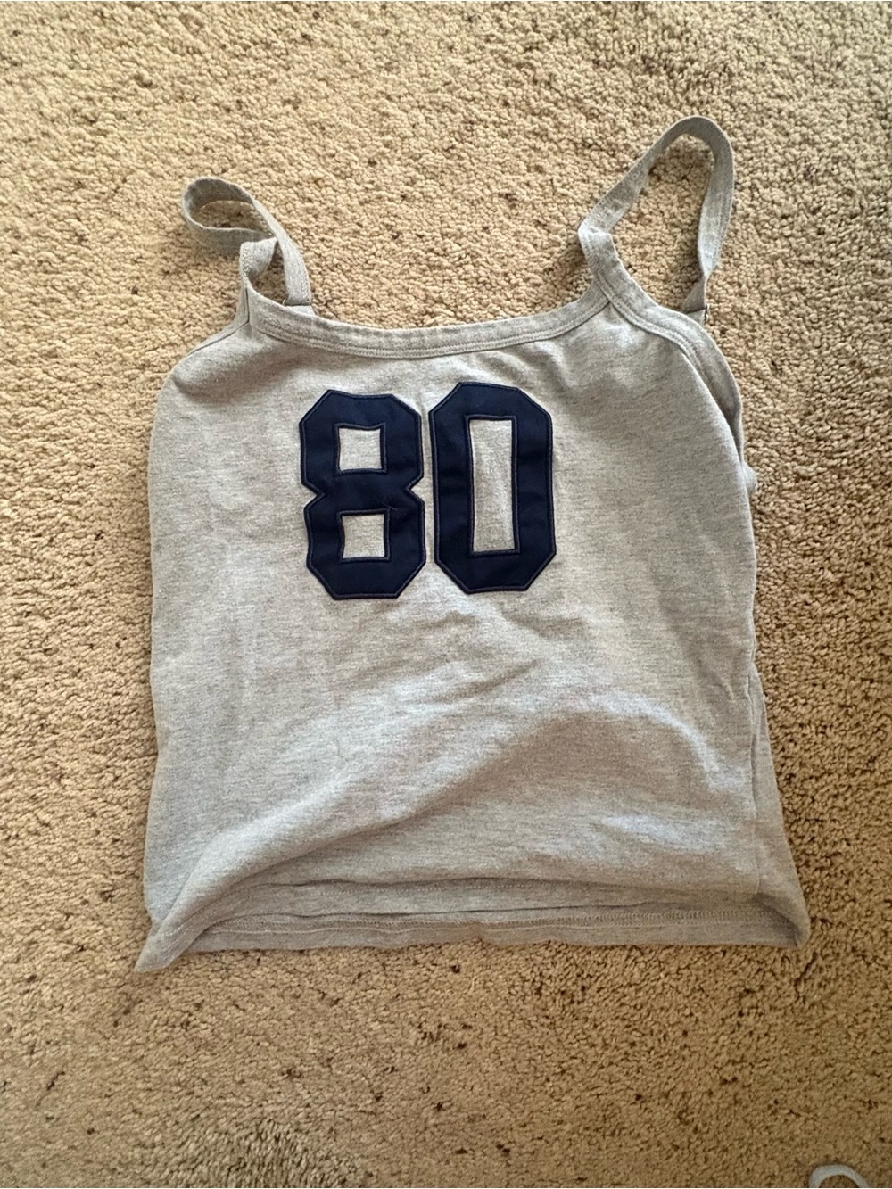 Edikted Gray & Navy '80' Spaghetti Strap Camisole